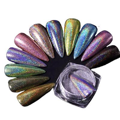 China Holographic Nail Sequins Glitter Nail Art Decoration Powder Glitter Irregular Nail Art Decoration Skyey Care Diy for sale