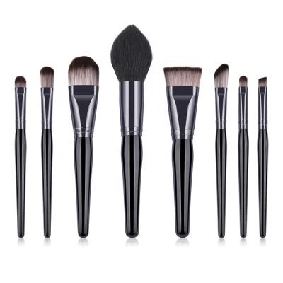 China 2021 Custom Logo 8 PCS Squash Makeup Brush Skin-Friendly Travel Set Wholesale Cheap Private Label Brushes Makeup for sale