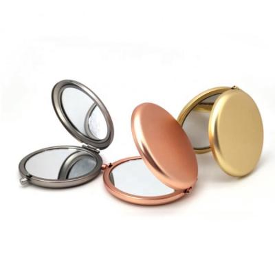 China Rose Gold High Quality Luxury Double Sided Magnified Magnified Mirror Skyeycare Handheld Cosmetic Frame Stainless Steel Magnified Custom Logo for sale