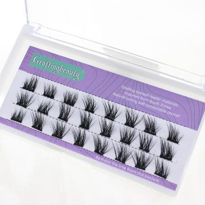 China Natural Skyey Care Lash Extensions Diy Cluster Faux Segmented Precut Mink Eyelashes Segment Lashes for sale