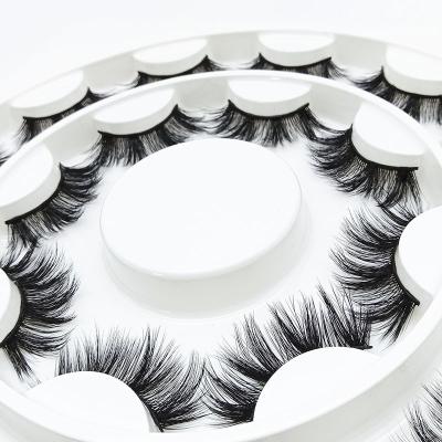 China Lady Hair Easy Carry False Eyelashes Mink Lash Vendor Handmade False Eyelashes Magnet for sale