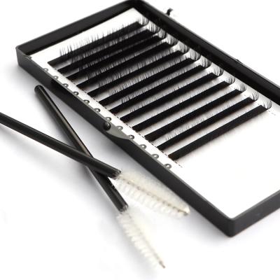 China New wholsale ladies fiber makeup easy carrying fluffy grafting false eyelashes boxed for sale