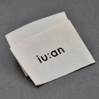 China Sustainable Cotton Woven Label With Your Logo , Soft Cotton Woven Label for sale