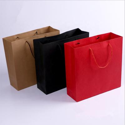 China Recyclable Luxury Kraft Gift Craft White Shopping Bag With Handle Maker for sale