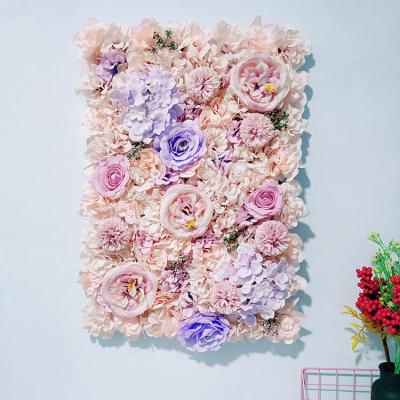 China Europe Flower Wall Panel for Flower Wall Backdrop Roses Artificial Flower Backdrop for Flower Wall Decor, Party Wedding Decor, Bridal S for sale