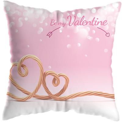 China Anti-Static Valentines Day Pillow Covers 18x18 Inch Valentines Day Decorations Farmhouse Decor Tile Cases Soft Home Cushion for sale