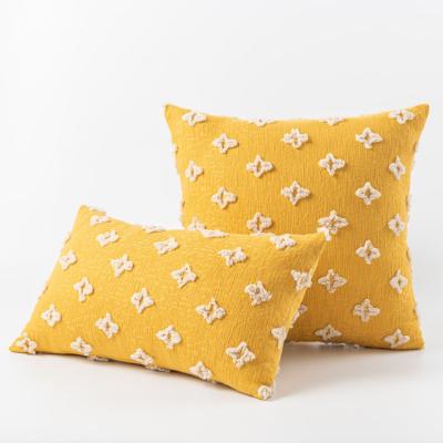 China 2022 Anti-Static Cotton Tile Cases For Couch Bed Sofa Farmhouse Little Flower Star Pillow Covers for sale