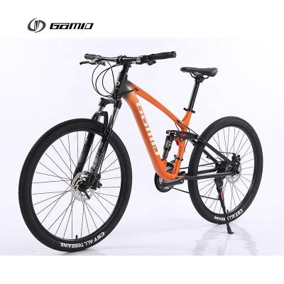 Chine 17-18KG GOMID Four Link Soft Tail Vélo de montagne SHIMANO Kit MTB engrenage Vélo OEM Vélo à suspension complète Vélos personnalisés à vendre