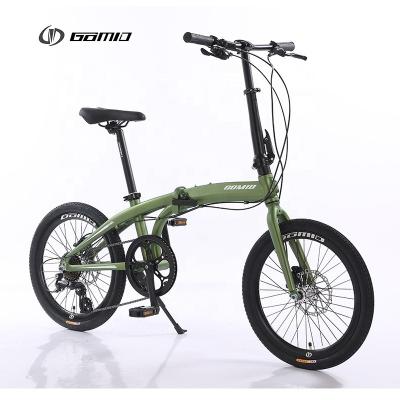 Cina Bicicletta pieghevole personalizzata SHIMANO ALTUS M310 8S RD Derrilleur posteriore e freno a disco idraulico Bisiklet per GOMID 20 Bicicletta pieghevole in vendita