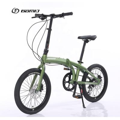 China Alloy Extension-type Foldable Handlebar GOMID Folding City Bike Custom Foldable Bicycle with SHIMANO Kit Gear Cycle Ideal for sale