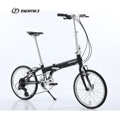 China GOMID Custom Foldable City Bike Aluminium Alloy Bisiklet V Brake Bicicletas with SHIMANO Gear Kit and SCHWALBE Tires for sale