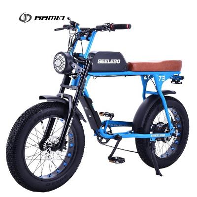 China Digital Ebike Hub Motors Bicycle Electric Fat Tire Bike 7speed MTB E-bike Retro Electric Cycle 48V 500W 4.0 Inch Tire E Bike for sale