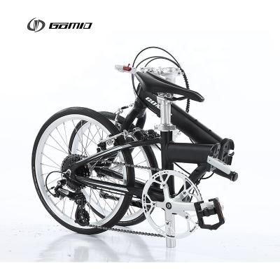 Chine Vélo pliable personnalisé GOMID Alliage d'aluminium City Bike pliable avec 8 vitesses SHIMANO Cassette et pneu SCHWALBE à vendre