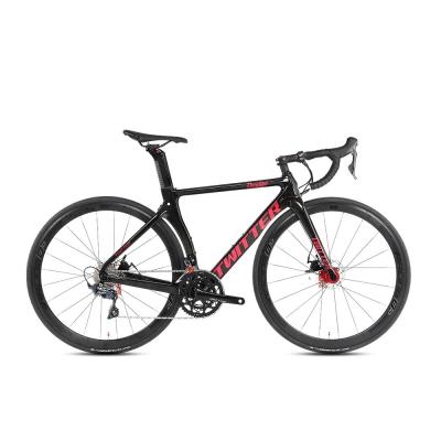 China Carbon Fiber Frame Road Bike with Hydraulic Disc Brake 22 Speed Cycle 700c 25c Bicycle for sale