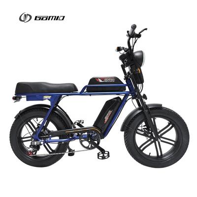 Κίνα Ρέτρο E Bike GOMID 1000W Hub Motor Fat Tire Ηλεκτρικό ποδήλατο με πλήρη ανάρτηση και υψηλής χωρητικότητας μπαταρία λιθίου προς πώληση