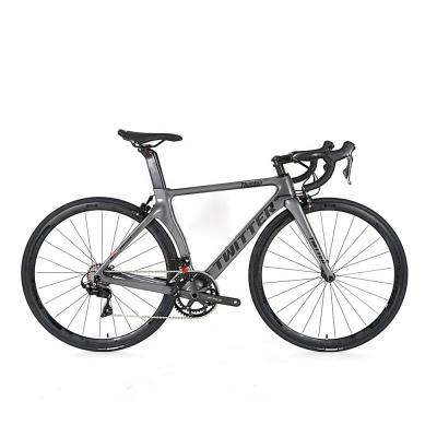 China Wegfiets Carbon Fiber Frame 700C 25C Basikal Shimano Gropset 22 Speed Racing Bike voor mannen Belastingcapaciteit 120kg Te koop