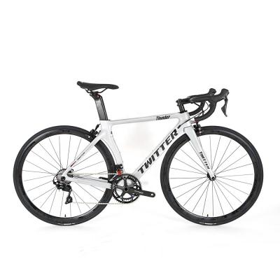 China 22 Speed Racing Bike 700C voor mannen Carbon Fiber Frame en V Brake Te koop