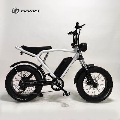 China 20*4.0 pulgadas de bicicleta eléctrica de la ciudad neumático graso ebike 500w 48v Mtb E-Bike motocicleta fuera de la carretera con suspensión completa retro en venta