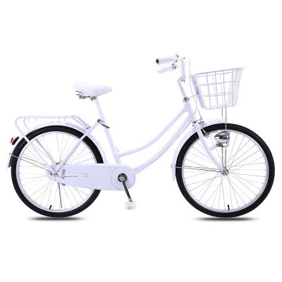 China OEM/ODM Bicicleta Utilitária 20/24 polegadas Bicicleta de Mulheres com Cesta de velocidade única / 6 velocidades à venda