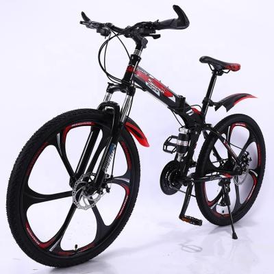 China GOMID Carbon Steel Folding Bike 20 24 26 Inch Full Suspension Mountain Bike with Disc Brake and 200KG Load Capacity for sale