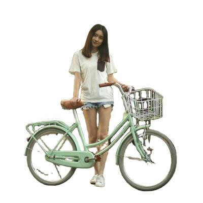 China OEM ODM Ladies Cycle With Basket City 20 24 26 Inches Women Bicycle City Bike for sale