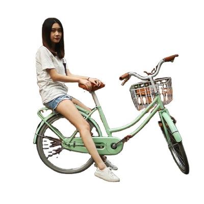 China 20 24 polegadas bicicletas de senhoras personalizável bicicleta para mulher com cesta estilo antigo à venda