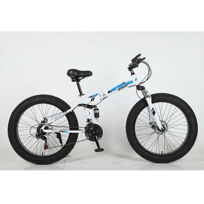 China Pneus personalizáveis de 26 polegadas Pneus de gordura Ciclo Dobragem Snow Mountain Beach Cruisers Bicicleta Pneus grandes Bicicleta com Cartão Tamanho 154 * 25 * 78cm à venda