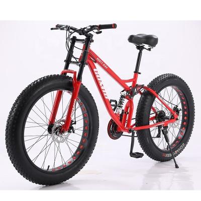 China 26 polegadas Fatbike Cruiser Snow Mountain Full Suspensão Ciclo de bicicleta com espessura cross-country pneu e pedal comum à venda