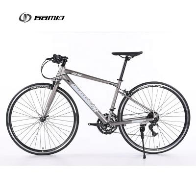 China GOMID Simulated Carbon Fiber Racing Bike Hybrid Alloy Road Bicycle with Sealed Bearing Bottom Bracket for sale