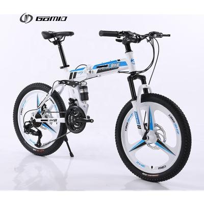 China Bicicletas de 20 polegadas bicicleta dobrável GOMID bicicleta de montanha personalizada para crianças com suspensão completa e pneus de cross-country mais grossos à venda