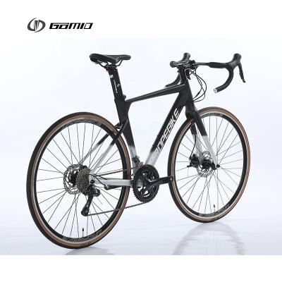 China Ordinary Pedal GOMID Aluminum Alloy Roadbike for Adults Man SHIMANO SORA 18 Gear 700c Road Bicycle for sale