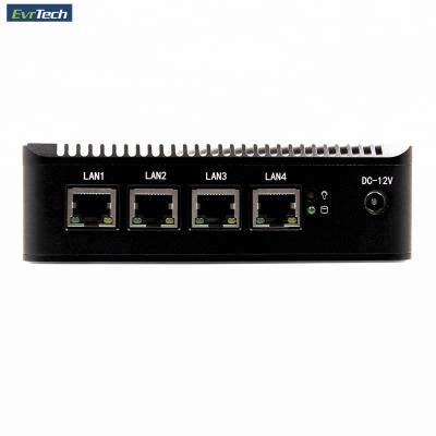 China Whosale ATOM E3845 PC pfsense Fanless Firewall Mini Security with 4 Gigabit LAN VPN Support AES-NI PBOX-N2-E3845 for sale