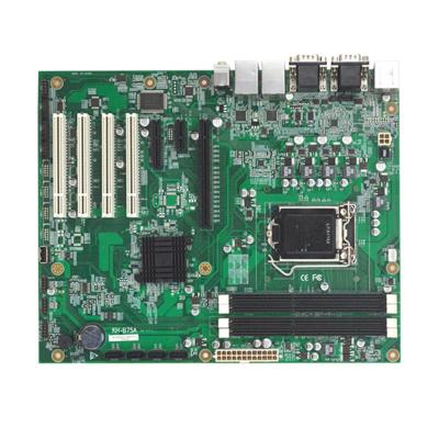 China Industrial computer ATX motherboard with chipset B75 and lga socket support 1155 1*PCIe x16, 1*PCIe x4, 1*PCIe x1,4*PCI for sale