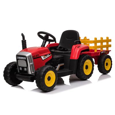 China Ride On Toy Ride On Tractor With Trailer Electric Vehicle Kids Ride On Toy Car for sale