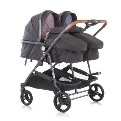 China Cotton Twin Stroller Double Stroller Baby Stroller With Reversible Seat Convertible for sale