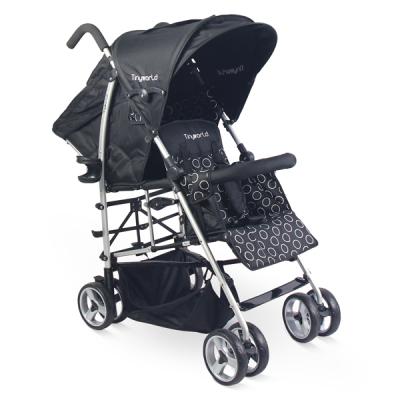 China Cotton Twin Stroller Baby Stroller Twin Tandem Stroller With EN1888 for sale