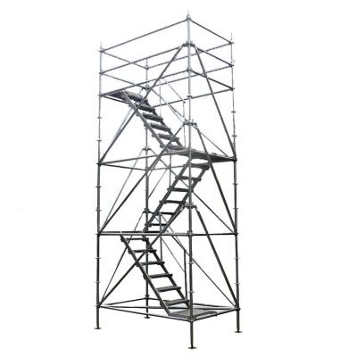 China Modern Complete Platform 6.2m Scaffolding Ringlock Tower System Height Galvanized 20ft High Steel Indoor Whole Scaffolding for sale