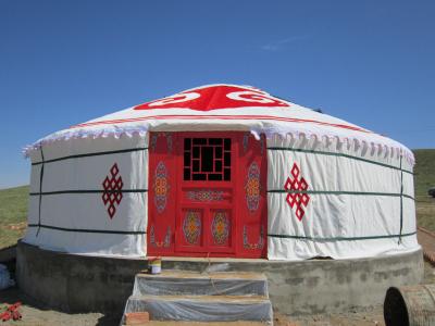 中国 高周波溶接を持つ贅沢な従来のモンゴル人30平方メートルのYurt 販売のため