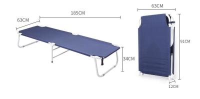 중국 알루미늄과 강철 관 단 하나 폴딩 의학 침대/군 야전 침대 판매용