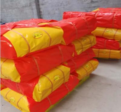 Κίνα Red/Yellow Recycled HDPE Tarpaulin Sheet For Cover With Any Size As Request προς πώληση