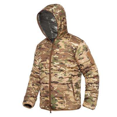 China Cotton Breathable Hooded Warm Hoodie Jacket Camouflage Winter Clothing Thermal Coat for sale