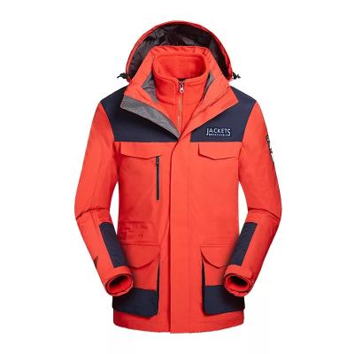 China Breathable Three-in-One warm windproof sports suit for men and women 3 in 1 thermal coat outdoor jacket for sale