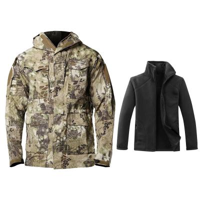 China Breathable Jacket M65 Fleece Fleece Liner 3 In 1 Jacket Camouflage Hoodie Coats Military Uniform Jacket for sale