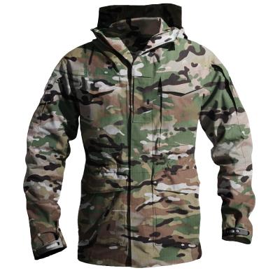 China Good Product Breathable M65 Assault Waterproof Tactical Military Mens Camouflage Work Breathable Jacket With Hood for sale