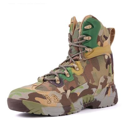 China 2021 Popular Tactical Military Combat Boot Army Fan High Top Light Weight CUSHIONING Desert Boots Booties Increase Shoes for sale