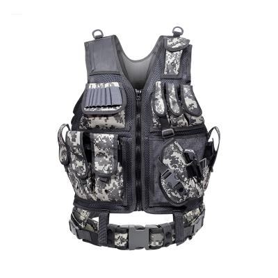 China Outdoor CS Training Vest Armor Vest Multi-Pocket Breathable Men&'s Waterproof Military Tactical Adjustable Field Vest CS Training Vest for sale