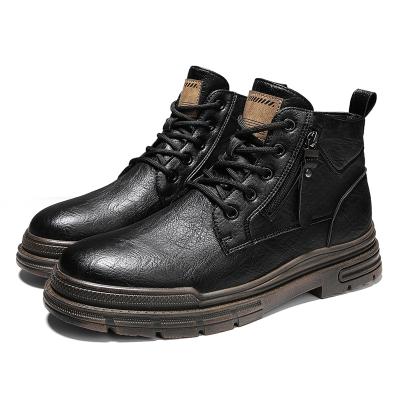 China 2021 Fashion Trend New Hot Sale Fashion Wearable Comfortable Wholesale Martin Winter Wearable Cheap Leather Boots For Men for sale