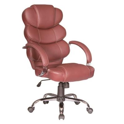 China Adjustable (Height) No Folded High Back Height Adjustable Brown Office Chair for sale