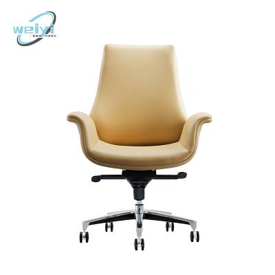 China (Height)Adjustable Office Furniture Swivel Adjustable Manager Head Executive Pu Leather Office Chairs for sale