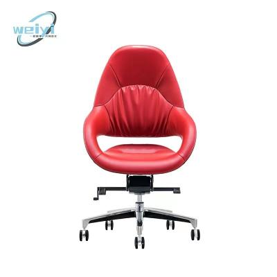 China Wholesale Ergonomic Executive (Height) Office Chair Furniture Swivel Guest Boss Comfortable Adjustable Manager Leather Office Chairs for sale